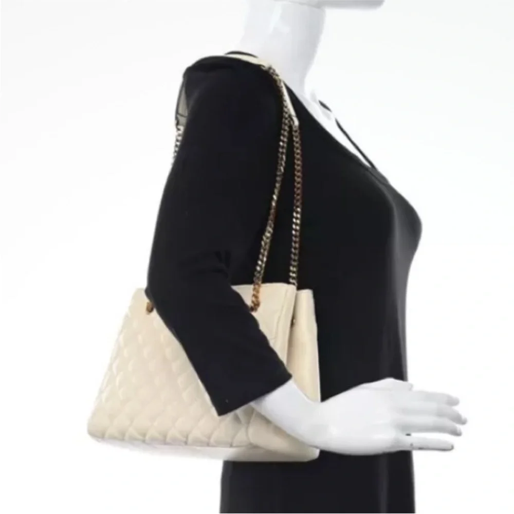 Versace Medusa Lambskin Quilted Tote with Gold Chain - Picture 12 of 12